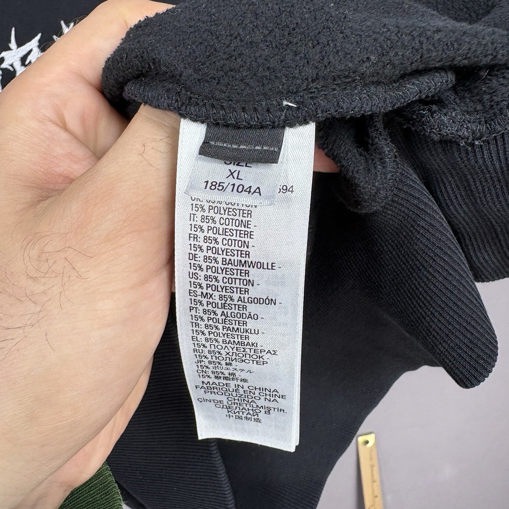 Diesel Hoodie XL S-Alby-BX3 Cotton Embroidered Sweatshirt Distressed Streetwear - Picture 12 of 16